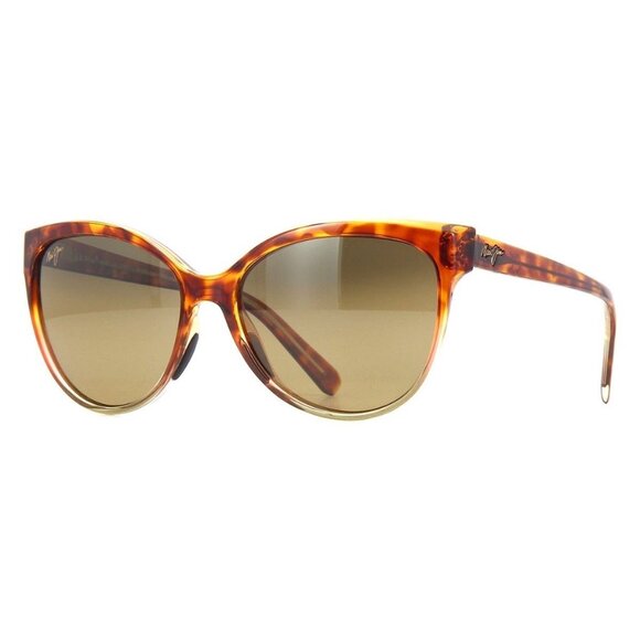 New MAUI JIM Olu Olu Havana Polarised Cat Eye HS537 10A Sunglasses Women - Picture 1 of 4